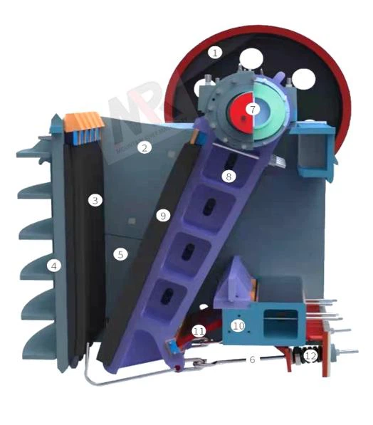 mini small jaw crusher-structure