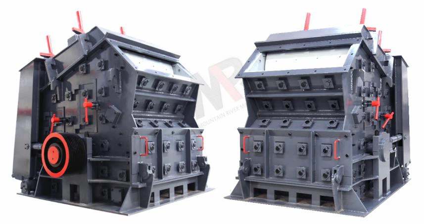 PF Impact Crusher-Side view and front view