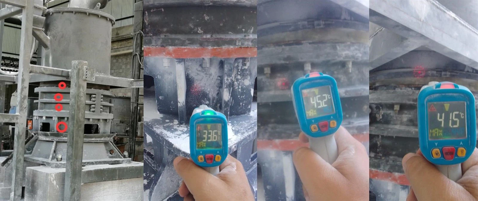 Raymond mill & Ultrafine mill Working temperature comparison